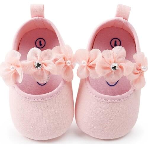 Baby Shoes Flowers Newborn Baby Girl Shoes Fashion Flowers Princess First Walker Baby Girl Shoes