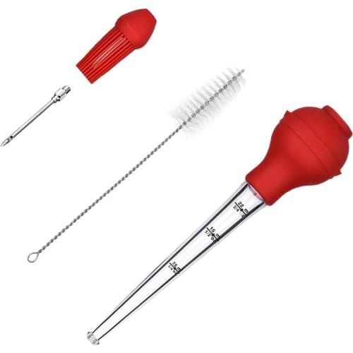 4-in-1 Turkey Baster Cooking Meat Poultry Marinade Injector Kitchen Outdoor