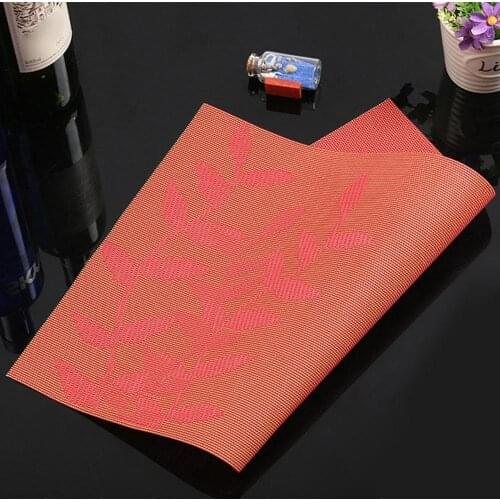 Willow Leaves Pattern Heatresistant Placemats Food Table Accessories Cup Insulation Decorative Mat Wine For Dining Kitchen A1T7