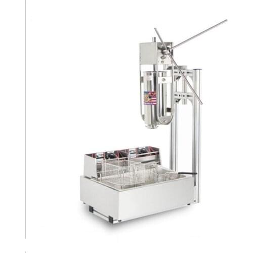Commercial Electric Fryer 12L Churros Frying Machine Double-tank Stainless Steel Churros Fryer NP-283