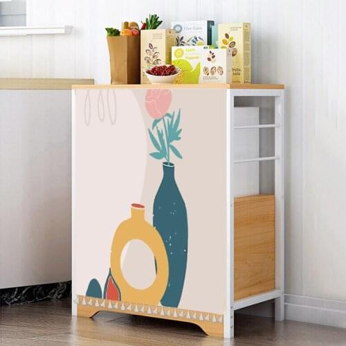 Nordic Short Curtain Kitchen Cabinet Dust Curtain with Tassels Partition Half-curtains Storage Shelf Cover for Home Shop Decor