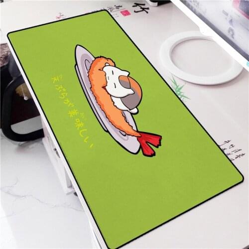 Mairuige Natsume Yuujinchou Pattern Cute Cat Teacher Anime Mousepad Mice Pc Mat Locked Edge Bigsize 40x90cm As for Friend
