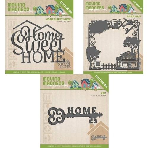 Mmao Crafts Metal Steel Cutting Dies Home letter key house frame Stencil For DIY Scrapbooking Paper/photo Cards Embossing Dies