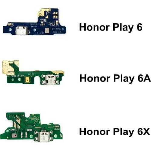 New USB Charge Board & Microphone Module For Huawei Honor Play 6 6A 6X Charging Port Dock Flex Cable Repair Parts