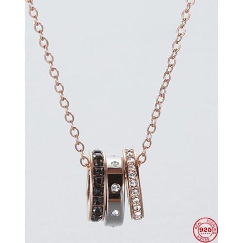 2020 Fashion Charm Sterling Silver Original 1:1 Copy, Elegant Temperament Short Clavicle Necklace Female Luxury Jewelry Gifts