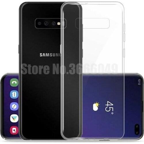 100pcs/lot Transparent Soft Case For Samsung Galaxy S10 lite S10 Plus Case Crystal TPU Silicone Cover