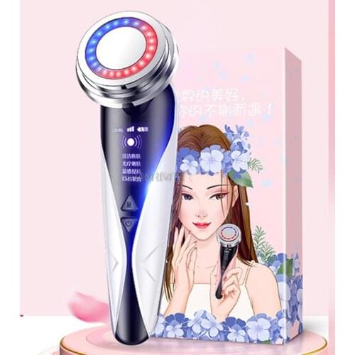 Handheld beauty instrument home washs a face lift firming pores clean photon tender skin massage skin cleaning