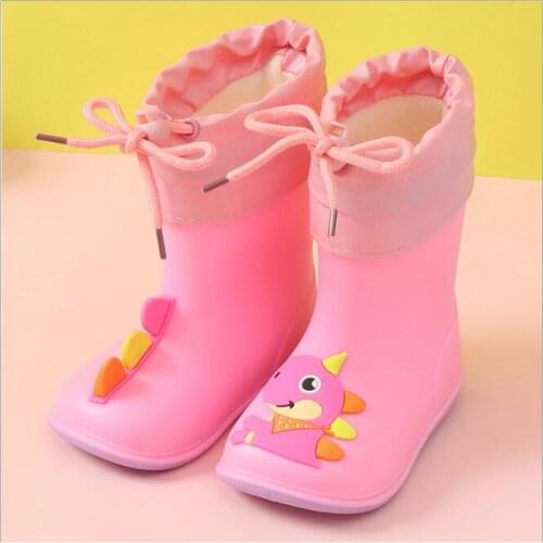 Children Rainboots for Baby Boots Waterproof Rain Boots for Children PVC Rubber Cute Cartoon Kids Shoes Breathable Water Shoes