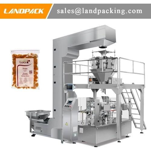 Dried Yellow Peach Dried Fruit Stand Up Pouch Filling And Sealing Machine High Precision