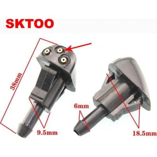 High Quality Pair Plastic Car Glass Window Windscreen Wiper Water Spray Nozzle Jet Fit for Honda for ACCORD