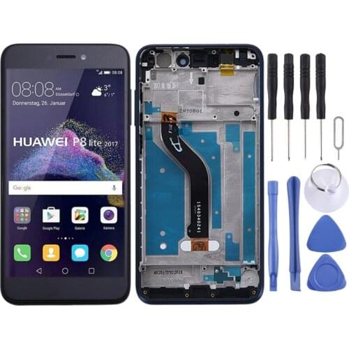High Quality LCD Screen and Digitizer Full Assembly With Frame Lcd Replacement Glass for Huawei P8 Lite (2017) With Tools
