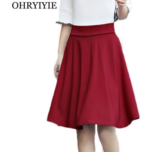 OHRYIYIE High Waisted A line Skirt Womens Korean Fashion Spring Summer Shorts Skirts Female Sun School Pleated Mini Skirt S-XXL