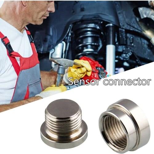 1PCS M18x1.5 O2 Oxygen Sensor iron Weld On Bung & Plug Nut & Cap Kit High Quality Car Auto Oxygen Sensor Extender Accessories