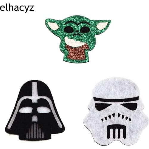 12pcs/lot 2021 New Cartoon Character DIY Felt Pads Hair Ornament DIY Crafts For Girls Women Headband DIY Hair Accessories