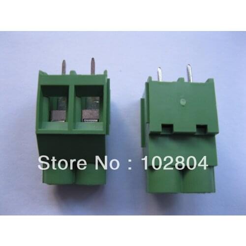 150 Pcs Wire Cage Type Green 2 pin 6.35mm Screw Terminal Block Connector DC635 HOT Sale HIGH Quality