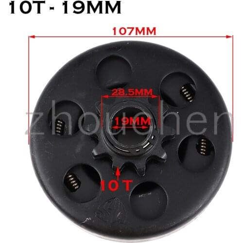 19mm 20mm 10 /12Tooth 3/4" 420 Chain Key Built Engine Clutch For 168 Engine GO Kart Minibike Fun Centrifugal Automatic Clutch