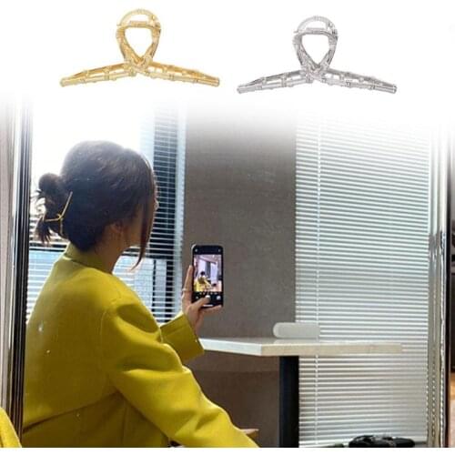 2020 New Vintage Metal Hair Clip Geometric Chain Cross Distortion Metal Hair Claws Hairpins Hair Accessories For Women