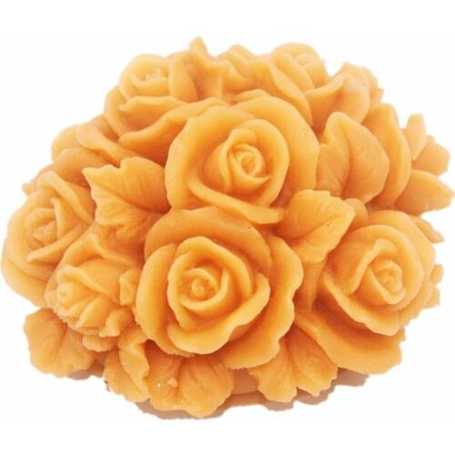 3D Roses Silicone Soap mold DIY Hangmade Craft 3d soap molds S559