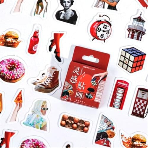46 pcs/set Modern Inspiration Paper Stickers Scrapbooking Diy Bullet Journal Diary Stationery Sticker Cute School Office Supply