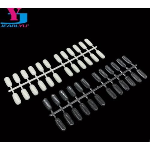 5 Pcs 120 Tips Nail Capsule Ongle Transparent Nature False Nail Tips Polish Display Kit Unha De Gel UV Sticker Practice Display