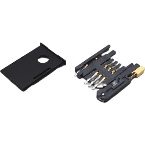 5PCS SIM card connector SIM card slot 6 +2 P drawer SIM card drawer from the bomb deck GPS deck Free shipping