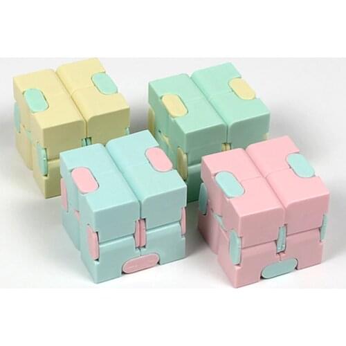 Infinite Magic Cube Decompression Anti-pressure Artifact Toy Child Candy Colors Intelligence Flip Cubes Adult Finger Toys TY0305