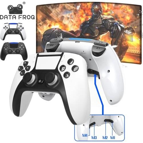 DATA FORG Bluetooth-Compatible Wireless Game Controller For PS4 Console with PS5 Style Vibration Game Gamepad For PC/Android