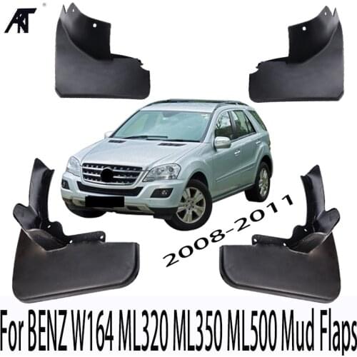 Mud Flaps Fender Mudguard For 2008-2011 BENZ W164 ML320 ML350 ML500 Black Car Mud Flaps