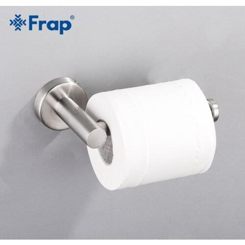 Frap Stainless Steel Toilet Paper Holder 304 Roll Wall Mounted Holders Hotel Family Use Bathroom Hardware Y14007