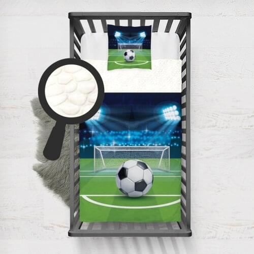 Kids Minky Blanket Super Soft and Warm Blankets Children for Couch and Bed Soccer Football Green Model 049