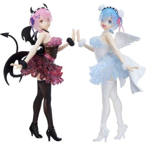 From Zero Rem Ram Figure Japaense Anime Figure Rem Model Ornaments Collectibles Model Toys Anime Toys Gift