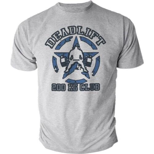 Dead Lift 200 Kg Club Cross Fit Wod Workout Lifting Power Lifting Training Newest Style Printed Men Tee Summer Make T Shirts