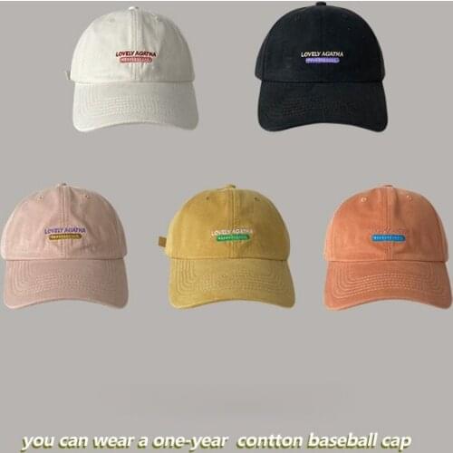 Letter Hat Summer Women Men Baseball Cap Casual Adjustable Embroidery Snapback Hip Hop Caps Unisex Solid Color Trucker Dad Hat