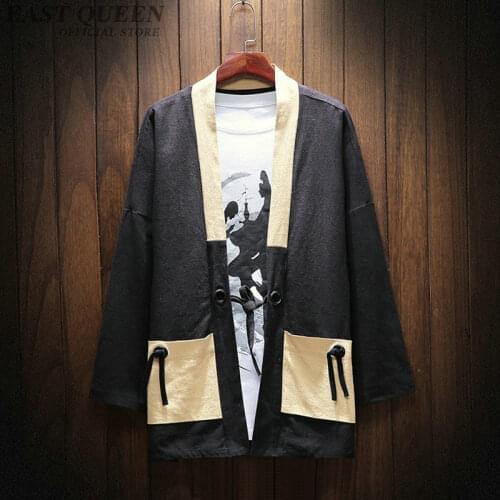 Kimono cardigan men yukata samurai clothes japanese fashion male yukata haori japan shirt japanese mens kimono AA3816 Y A