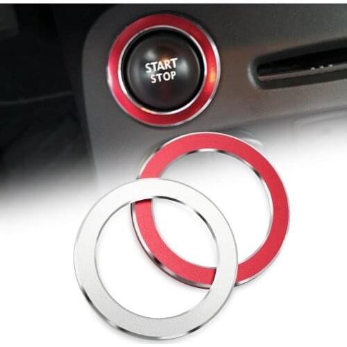 Auto Engine Start Stop Button Rings Interior Accessories Car Styling Case For Renault Koleos Kadja Megane 3 Duster Sticker