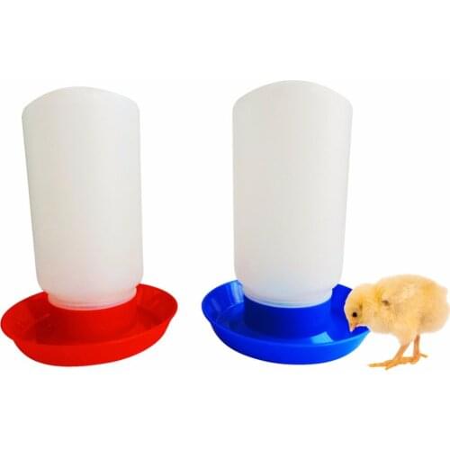 1L Poultry Chicken water Feeder Bowls Chick drinking Bucket Farm Poultry Bird Durable Waterer Poultry Drinking Bottle