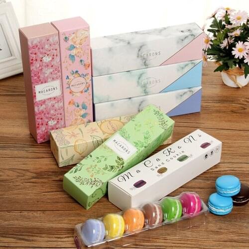 30PCS Macaron Box With Plastic Packaging Box Drawer Macaron Gift Box For Birthday Party Wedding Decoration Free Shipping