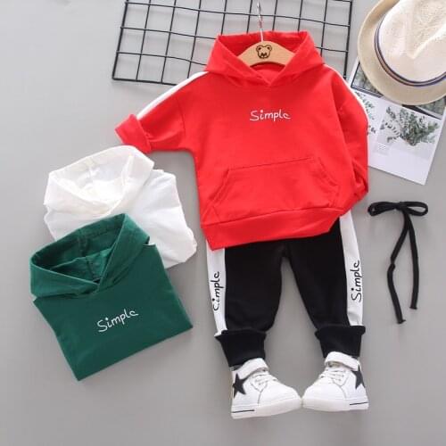 Spring and Autumn Boys and Girls Clothes Hooded+Pant 2pcs Outfit Suit Children Clothing for Boys Clothing Sets