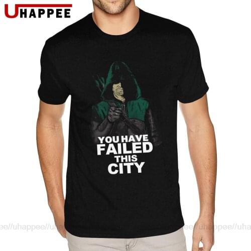 Design Oliver Quinn Green Arrow Tees Mens Design Your Own Short Sleeved Blue O-neck Tees