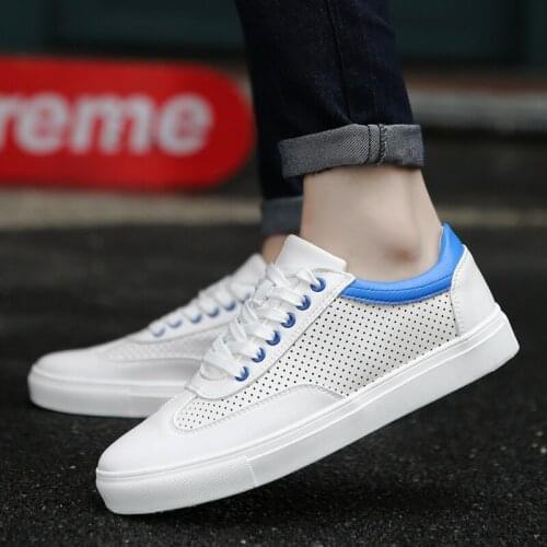 Man Shoes 2021 Spring summer breathable Leather Fashion lace up Shoes For Men hollow Casual Office Oxford Shoes men