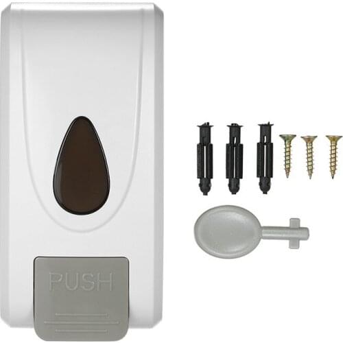 1000ml Foam Soap Dispenser Wall-mounted Single Bottle Manual Foaming Soap Dispenser Shampoo Box Rest Room Washroom Toilet