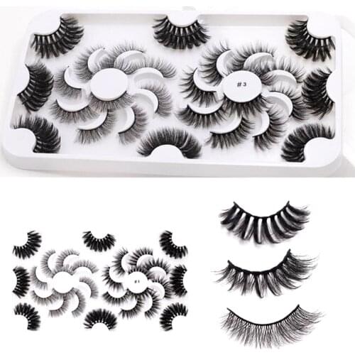 NEW 18 Pairs 3D Eyelashes Hand Made Natural Long Faux Mink Lashes High Quality False Lashes Extensions Maquiagem Makeup Tool