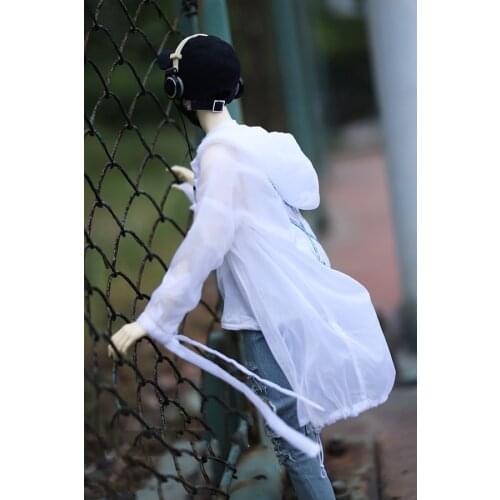 BJD Doll clothes apply to 1-31-4 uncle coat Cardigan street fashion jacket sunscreen coat Hoodie doll accessories