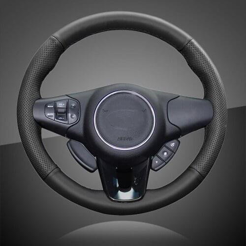 Auto Braid On The Steering Wheel Cover for Kia Carens 2013 2014 2015 2016 2017 2018 2019 Car Braiding Covers