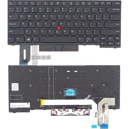 Original Backlit Keyboard is Suitable for Lenovo E480 E485 T480s L380 L480 E490 L390 T490 R480 Notebook Keyboard