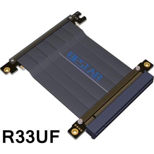 Elbow Design Gen3.0 PCI-E 16x To 16x 3.0 Riser Cable PCI-Express pcie X16 Extender Right Angle For ITX Motherboard