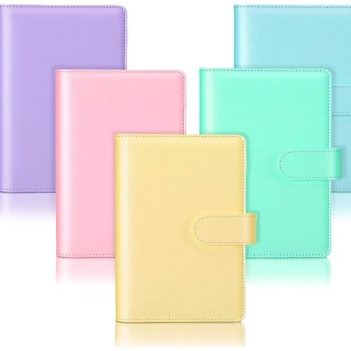 New A5 PU Leather Notebook Binder Refillable 6 Ring Binder for Loose Leaf Personal Planner Organizer Cover with Magnetic Buckle