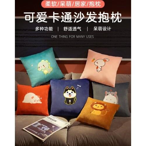 Pillow Cushion Girls and Boys Sleeping Pillow Pillow Cover without Core Pillow Bedside and Sofa for Living Room and Car