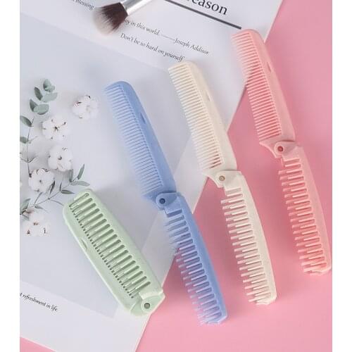 Professional Foldable Hair Comb barber scalp Massage comb Pocket Moustache Beard Folding Brush For hair Styling Tool Accessories