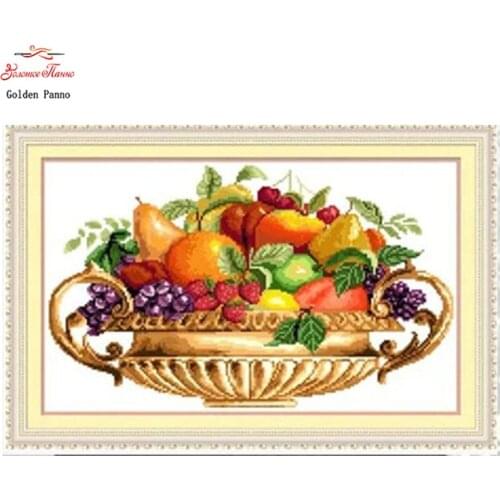 Needlework,DIY DMC Cross stitch,Sets For Embroidery kits,Jinpen fruit Patterns Counted Cross-Stitching,Wall Home Decro